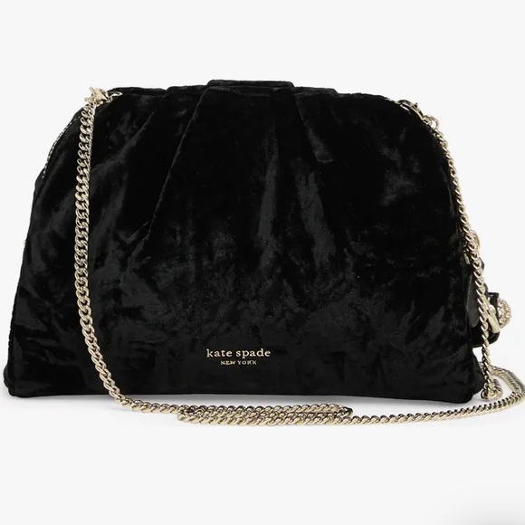 Kate Spade NWT Party Velvet Cat Clutch - Picture 9 of 14